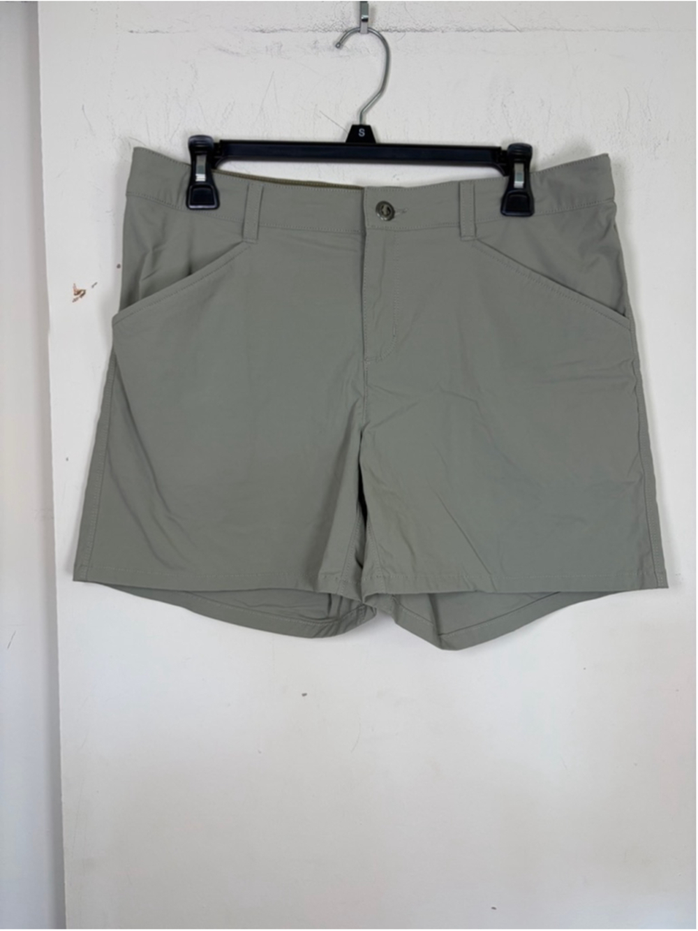 Patagonia Quandary 5" Hiking Shorts Shale Green Gray Size 10